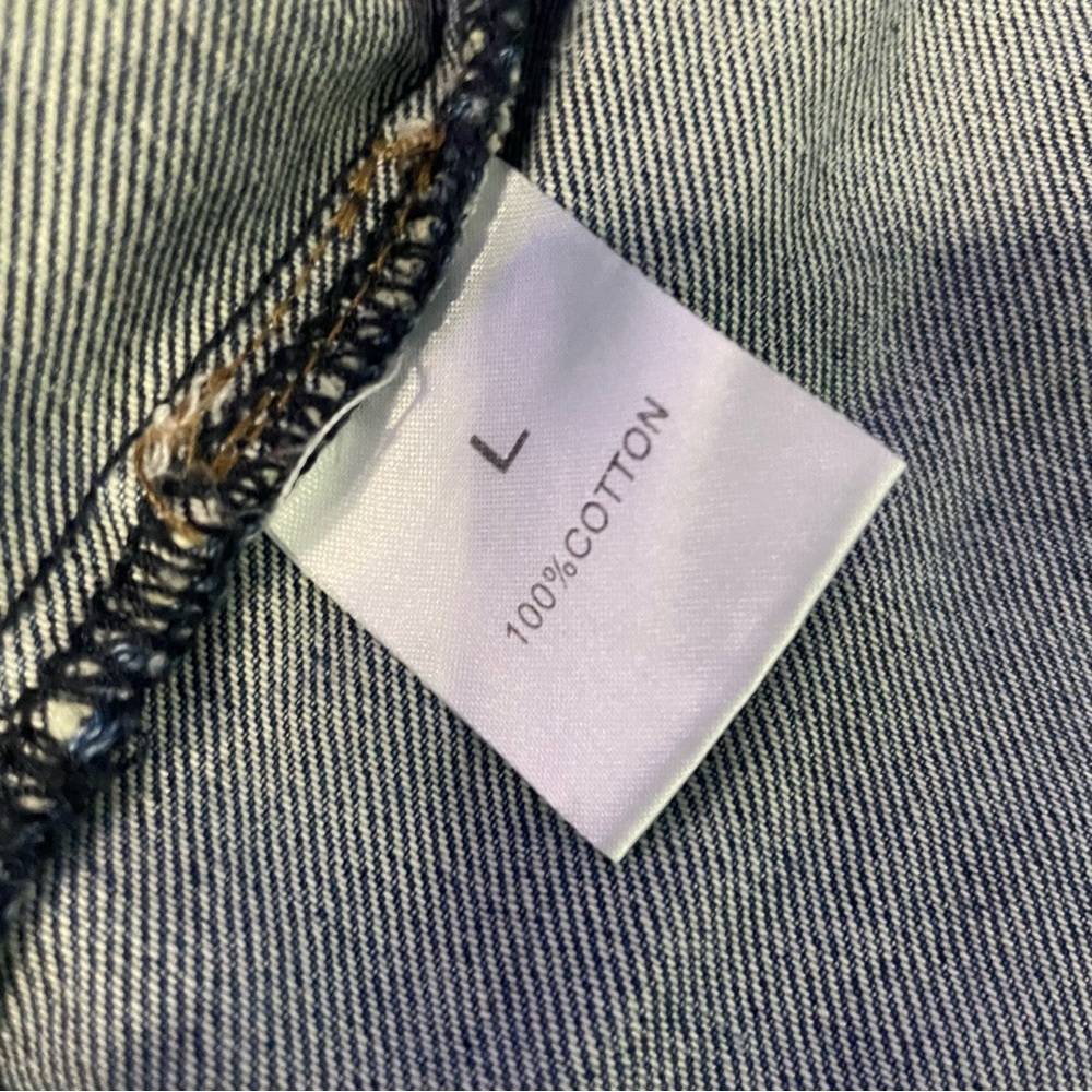 THE MET Dragon Embroidered Sleeve Denim Jacket - Picture 8 of 8